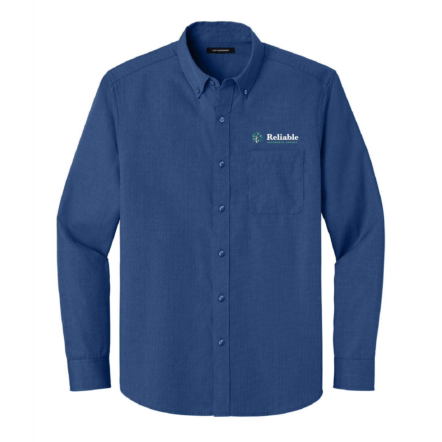 Reliable Long Sleeve Nailhead Easy Care Shirt