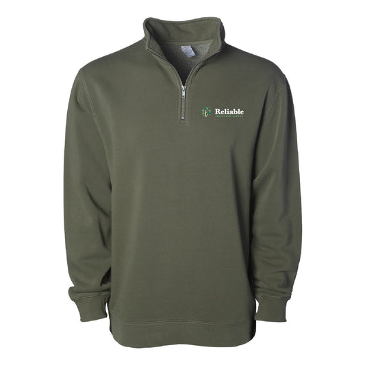 Reliable Unisex Pigment-Dyed Quarter-Zip Pullover