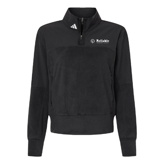 Reliable Adidas Women's Fleece Quarter-Zip Pullover