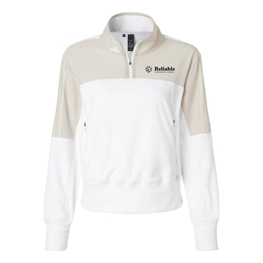 Reliable Adidas Women's Fleece Quarter-Zip Pullover