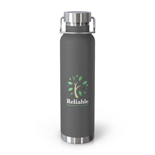 Reliable Copper Vacuum Insulated Bottle, 22oz